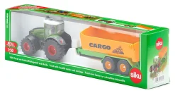 Siku Anhänger|Traktoren*Fendt mit Hakenliftfahrgestell und Mulde