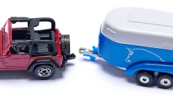 Siku Hofleben|Transport*Jeep mit Pferdeanhänger