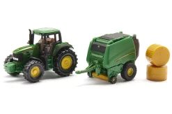 Siku Anbaugeräte|Traktoren*John Deere Traktor mit Ballenpresse
