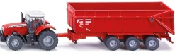Siku Transport|Anhänger*Massey Ferguson Traktor mit Anhänger