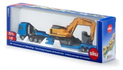 Siku Transport & Beladung|Baustelle*Schwertransporter mit Tiefbettauflieger