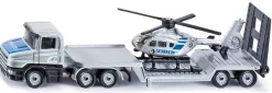 Siku Transport & Beladung|Polizei*Tieflader mit Helikopter