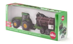 Siku Forst|Anhänger*Traktor mit Forstanhänger